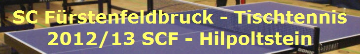 SC Frstenfeldbruck - Tischtennis
2012/13 SCF - Hilpoltstein